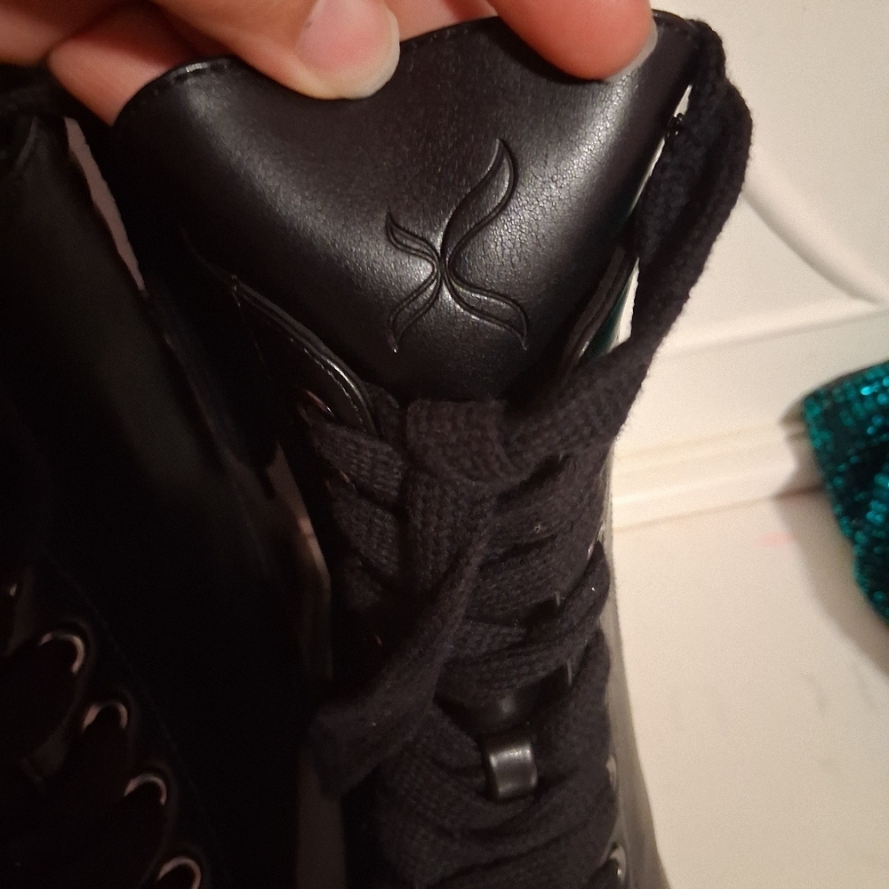 Hinge Black Combat Boots - Picture 4 of 6